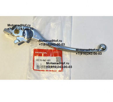 Рычаг тормоза Honda GL1800DA GOLD WING оригинал (арт. 53170MKCA01), Lever Assy., R. Handle, Honda