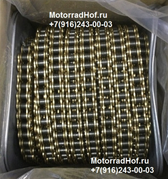 Цепь DID D530ZVMX2204GG "ЗОЛОТАЯ-ЗОЛОТАЯ" УСИЛЕННАЯ из ТРЕХ КУСКОВ оригинал (арт. D530ZVMX2GG204КУСКИ), аналог DID530ZVMX2GG204, DID50ZVMX2 G&amp;G-204, DID50ZVMX2G&amp;G-204, D530ZVMXGG204