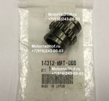 Ведущая звезда ГРМ (17T) Honda CBR1100XX оригинал (арт. 14312MAT000), аналог 14312-MV9-670, 14312MV9670