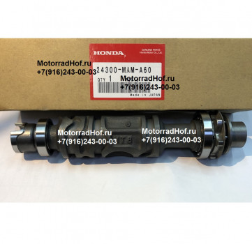 Копирный вал (копирник) Honda GL1500A Gold Wing Aspencade оригинал (арт. 24300MAMA60), аналог 24300-MT8-000, 24300MT8000, DRUM ASSY., GEARSHIFT, Honda