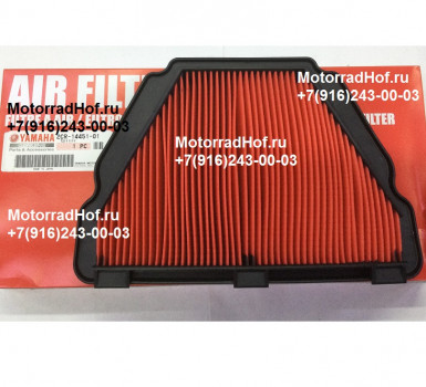 Воздушный фильтр Yamaha YZF-R1 оригинал (арт. 2CR-14451-01-00), аналог 2CR144510100, 2CR-14451-00-00, 2CR144510000, ELEMENT, AIR CLEANER, Yamaha