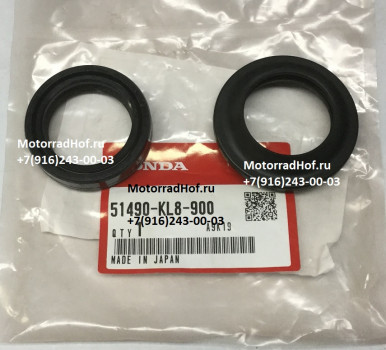 Сальник + пыльник вилки Honda NSS250A Reflex ABS оригинал (арт. 51490KL8900), аналог 51490-KEY-700, 51490KEY700  размер 33x45x8/10,5