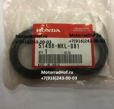 Сальник + пыльник вилки Honda NC750X оригинал, комплект на одно перо (41x54x11/41x54,4x12,5) (арт. 51490MKLD81), аналог 51490-MKA-D81, 51490-MN8-305, 51490-MER-R61, 51490-MEE-D01, 51490MKAD81, 51490MN8305, 51490MERR61, 51490MEED01