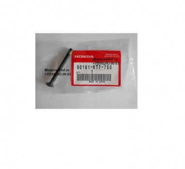 Винт грузика руля (6X60) Honda оригинал (арт. 90191KT7750), Screw, Oval, 6X60, Honda