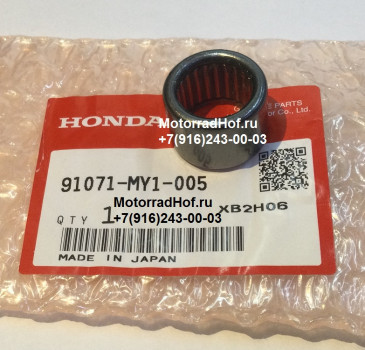 Подшипник игольчатый (17X24X17) Honda GL1800C GOLD WING оригинал (арт. 91071MY1005), аналог 91071MCA870, 91071-MCA-870, BEARING, NEEDLE, 17X24X17 (KOYO), Honda