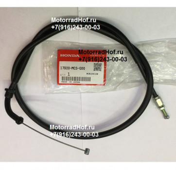 Трос газа обратный Honda ST1300A оригинал (арт. 17920MCSG00), Cable Comp. B, Throttle, Honda
