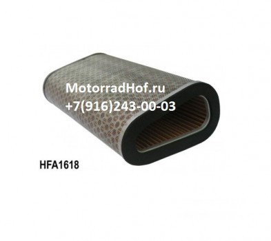 Воздушный фильтр HIFLOFILTRO для Honda CB600FA оригинал (арт. HFA1618), аналог 17210-MFG-D02, 17210-MFG-D00, 17210-MFG-D01, 1290348, 17210MFGD02, 17210MFGD00, 17210MFGD01, 12-90348