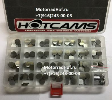 Шайба регулировочная из набора для KAWASAKI  HOTCAMS 13.00MM (от 1.85 мм до 3,20 мм, шаг 0,05 мм) оригинал (арт. HOT1300/HCSHIM32/84), аналог 92025-1113, 920251113 итд.