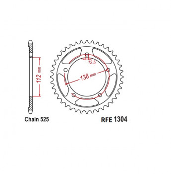 Ведомая звезда Supersprox (45T) оригинал (арт. R130445SS), аналог RFE130445, JTR1304.45, R130445, JTR1304, R1304, 41201MBW670, 41201-MBW-670 Ведомая звезда Supersprox (45T) оригинал (арт. R130445SS), аналог RFE130445, JTR1304.45, R130445, JTR1304, R1304, 41201MBW670, 41201-MBW-670