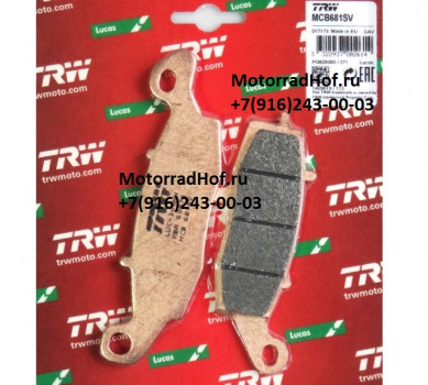 Lucas TRW колодки передние, оригинал (арт. MCB681SV), аналог 59101-33880, 5910133880, 59101-33880-000, 5910133880000