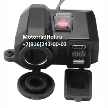 Прикуриватель с вольтметром и USB (арт. Прикуриватель с вольтметром и USB)
