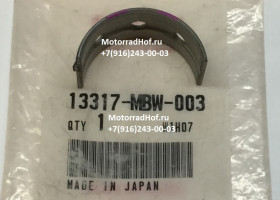 Вкладыш коренной BEARING E, CRANKSHAFT (PINK) Honda CBR600F4i оригинал (арт. 13317MBW003), аналог 13317-MBW-000, 13317MBW000