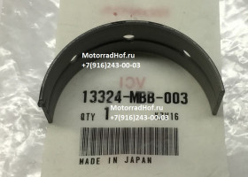 Вкладыш коренной BEARING B, CRANKSHAFT R. SIDE (BLACK) Honda XL1000VA оригинал (арт. 13324MBB003), аналог 13324-MBB-000, 13324MBB000 Вкладыш коренной BEARING B, CRANKSHAFT R. SIDE (BLACK) Honda XL1000VA оригинал (арт. 13324MBB003), аналог 13324-MBB-000, 13324MBB000
