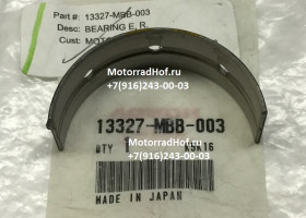 Вкладыш коренной BEARING E, CRANKSHAFT R. SIDE (YELLOW) Honda XL1000VA Varadero оригинал (арт. 13327MBB003), аналог 13327-MBB-000, 13327MBB000 Вкладыш коренной BEARING E, CRANKSHAFT R. SIDE (YELLOW) Honda XL1000VA Varadero оригинал (арт. 13327MBB003), аналог 13327-MBB-000, 13327MBB000