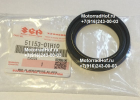 Сальник вилки (41x54x11) Suzuki GSX-R750 оригинал (арт. 51153-01H10), аналог 51153-01H10-000, 5115301H10000, 5115301H00000, 51153-01H00-000, .SEAL,OIL, Suzuki
