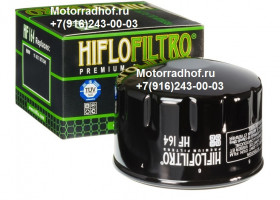 Масляный фильтр HIFLOFILTRO для BMW K1600 GTL оригинал (арт. HF164), аналог 11427673541, OC306, COF064 Масляный фильтр HIFLOFILTRO для BMW K1600 GTL оригинал (арт. HF164), аналог 11427673541, OC306, COF064