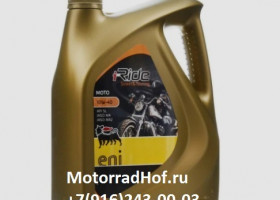 ENI I-Ride moto Street & Touring 10W40 4T (4 л.) оригинал (арт. I-Ride moto 10W40 4л), аналог 154697 полусинтетика