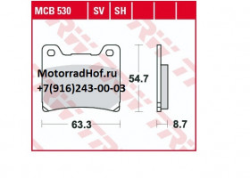 Тормозные колодки Lukas TRW оригинал (арт. MCB530SH), аналог 1FKW00460200, 4SVW00455000, 3XF-W0045-50-00, 3XFW00455000, 1FK-W0046-02-00, 4SV-W0045-50-00 Тормозные колодки Lukas TRW оригинал (арт. MCB530SH), аналог 1FKW00460200, 4SVW00455000, 3XF-W0045-50-00, 3XFW00455000, 1FK-W0046-02-00, 4SV-W0045-50-00