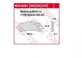 Lucas TRW колодки передние оригинал (арт. MCB858SCR), аналог BREMBO 107A48639, M497Z04, 07BB37RC, 231-BB37RC Lucas TRW колодки передние оригинал (арт. MCB858SCR), аналог BREMBO 107A48639, M497Z04, 07BB37RC, 231-BB37RC