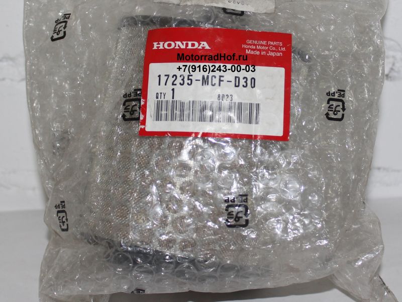 Воздушный фильтр VTR1000SP2 Honda оригинал (арт. 17235MCFD30)