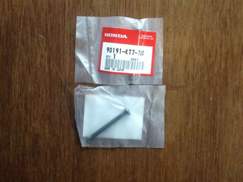 Винт грузика руля (6X60) Honda оригинал (арт. 90191KT7750), Screw, Oval, 6X60, Honda