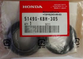 Сальник + пыльник вилки Honda оригинал, комплект на одно перо (35x48x11 / 35x48,5x14) (арт. 51490KBH305), аналог 51490-KB7-305, 51490-434-305, 51490-MA6-305, 51490-MA6-315, 51490KB7305, 51490434305, 51490MA6305, 51490MA6315