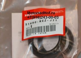 Сальник + пыльник вилки Honda оригинал, комплект (арт. 51490KCZJ71), размер (43X55X9,5/10,2 ; 43X55,5X12), XR250 2003 г - с перевёрнутой вилкой!!